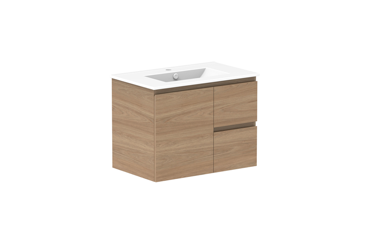 ADP Glacier Pro Full Depth Door & Drawer Twin Vanity