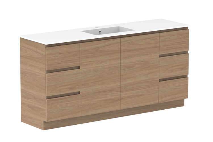 Adp Glacier Lite Full Depth Door & Drawer Trio Vanity