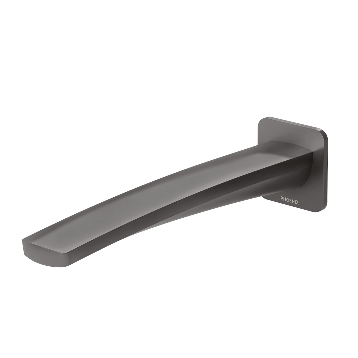 Phoenix Mekko Wall Bath Outlet 200mm - Brushed Carbon (Lead Free)