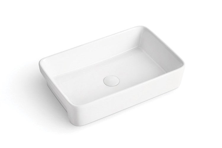 Adp Lino Semi-Recessed Basin, Gloss White