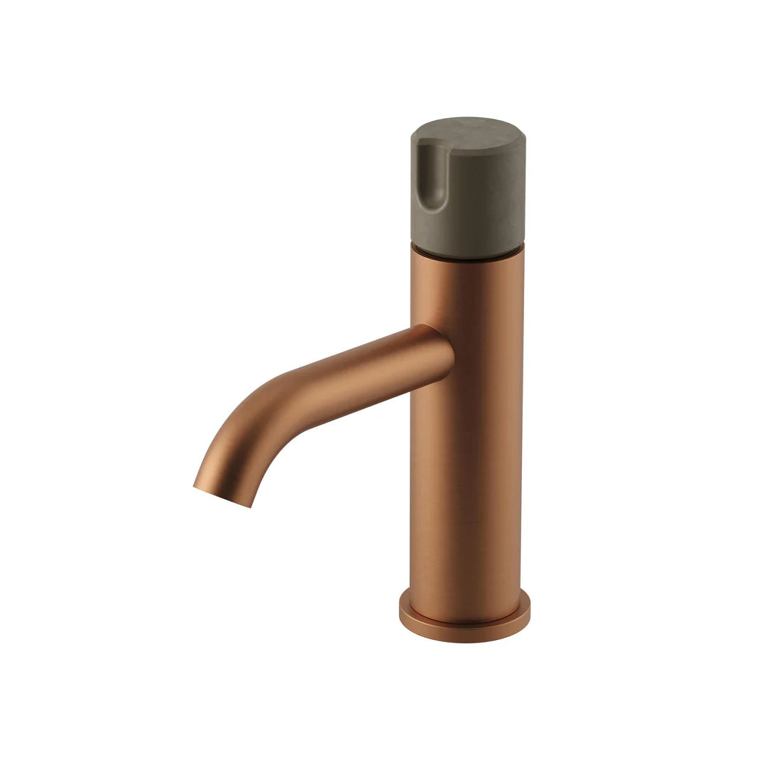 Meir X Nood Co. Alchemy Progressive Basin Mixer Lustre Bronze / Olive