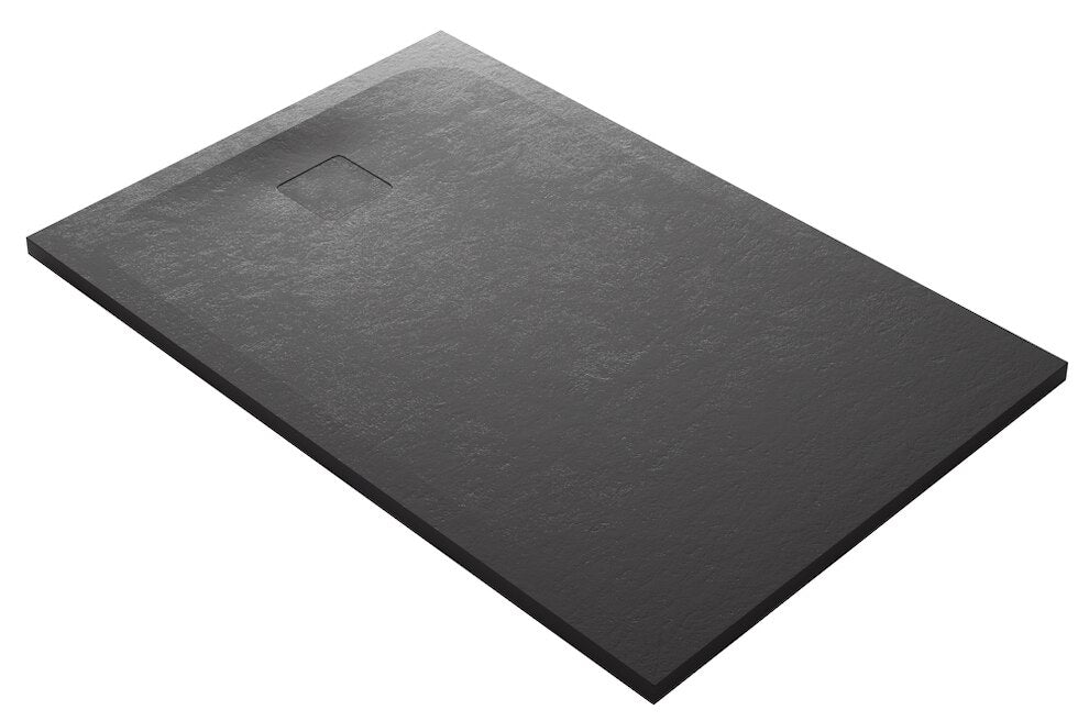 Domus Living 1000X1000 Cemento Shower Floor, Nero