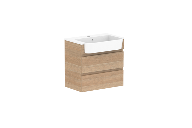 ADP Glacier Pro Semi Recessed All Drawer Twin Vanity