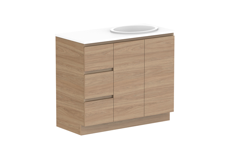 Adp Glacier Lite Full Depth Door & Drawer Trio Vanity