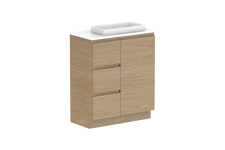 ADP Glacier Lite Ensuite Door & Drawer Trio Vanity