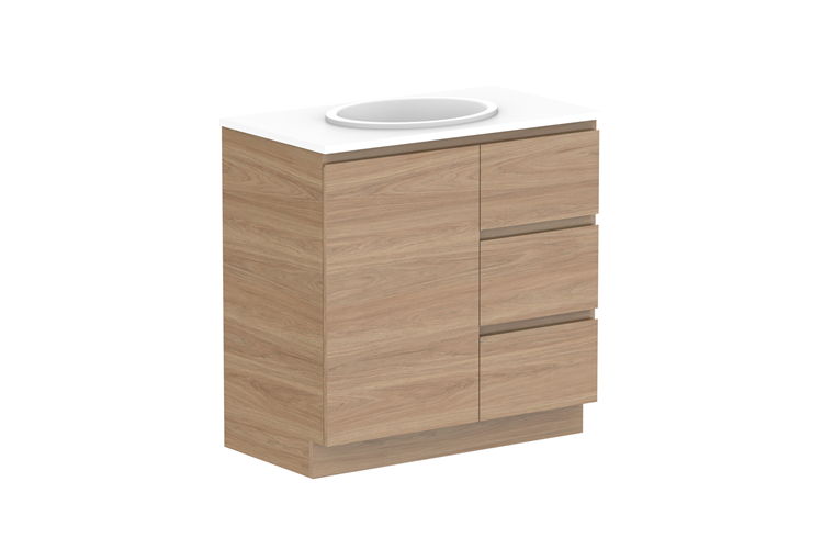 Adp Glacier Lite Full Depth Door & Drawer Trio Vanity