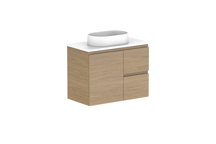 ADP Glacier Lite Ensuite Door & Drawer Twin Vanity