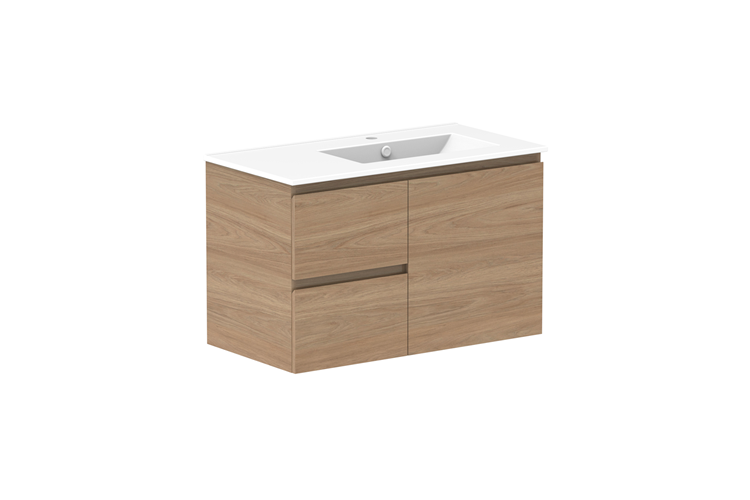 ADP Glacier Pro Full Depth Door & Drawer Twin Vanity