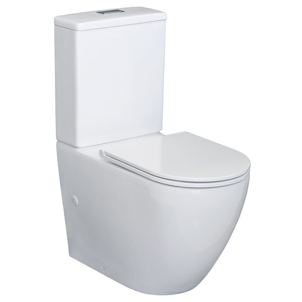Fienza Alix Back-To-Wall S Trap 160-220 Toilet, Slim Seat