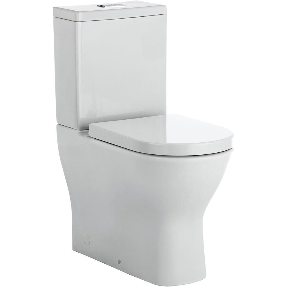 Fienza Delta Back-To-Wall S-Trap 90-160 Toilet Suite