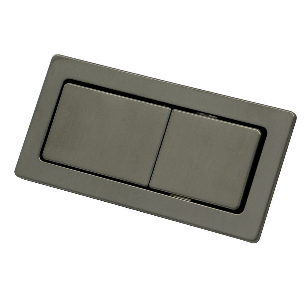 Fienza Rectangular Flush Button Gunmetal