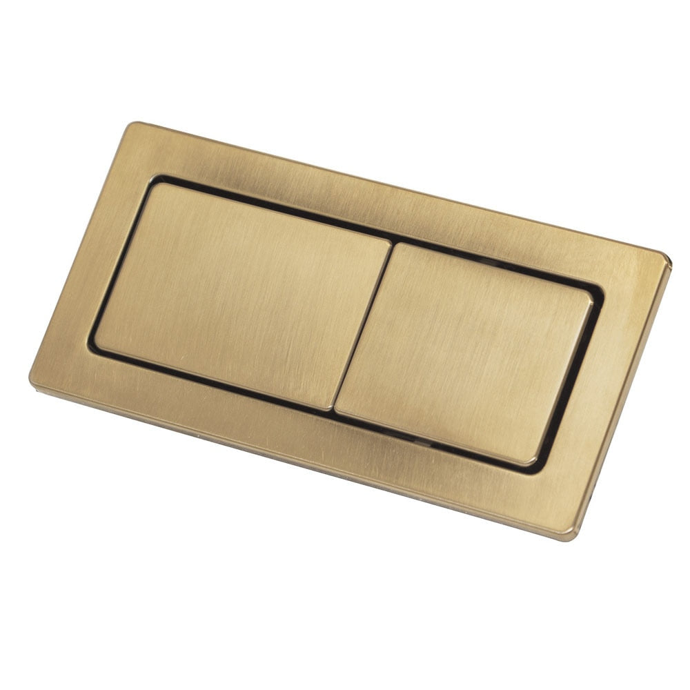 Fienza Rectangular Flush Button Urban Brass