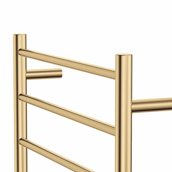 Fienza Isabella Heated Towel Ladder 7 Bars, 600x800mm, Urban Brass