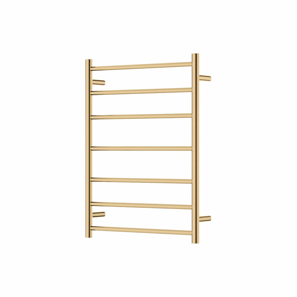 Fienza Isabella Heated Towel Ladder 7 Bars, 600x800mm, Urban Brass