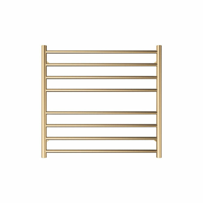 Fienza Isabella Heated Towel Ladder 8 Bars 750x750mm, Urban Brass