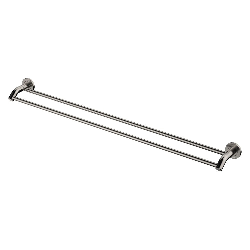 Fienza Kaya Double Towel Rail 900mm Brushed Nickel