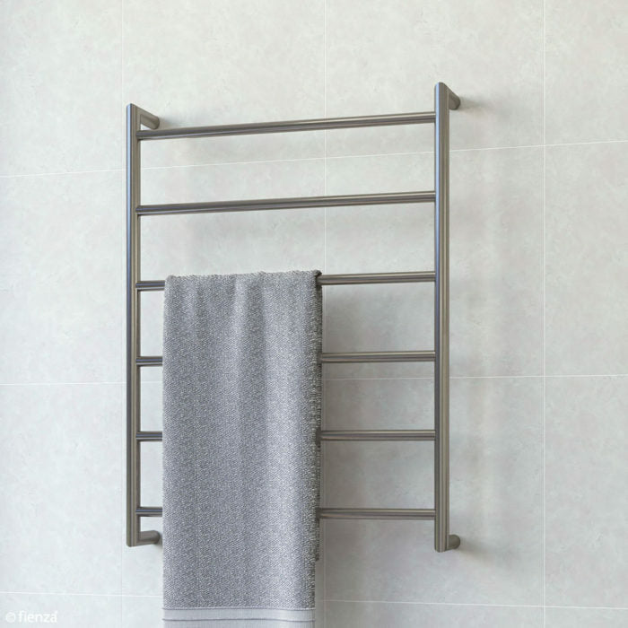 Fienza Kaya Round Heated Towel Rail  Gunmetal (6 Bars) 600x800