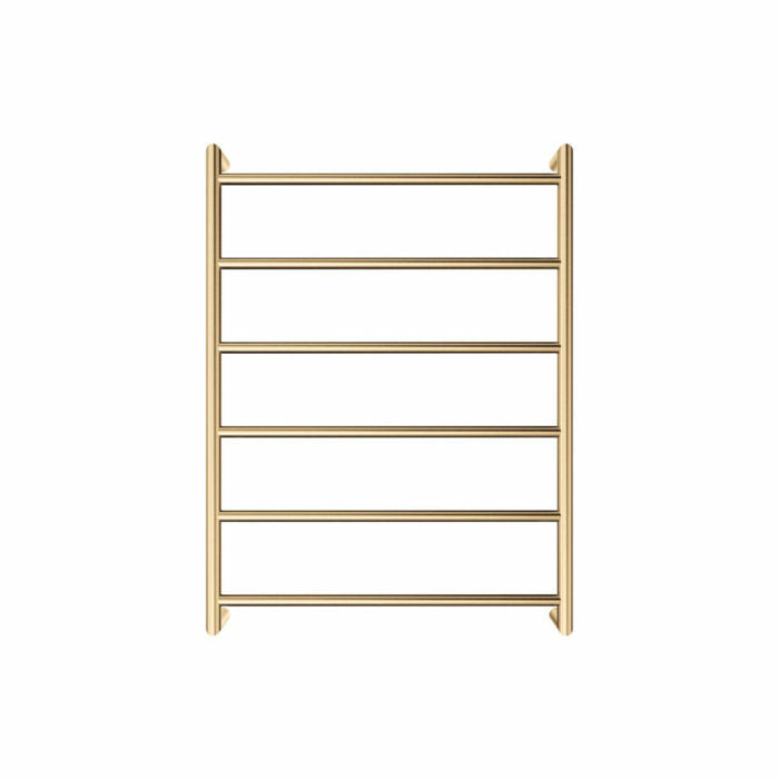 Fienza Kaya Round Heated Towel Rail Urban Brass (6 Bars) 600x800