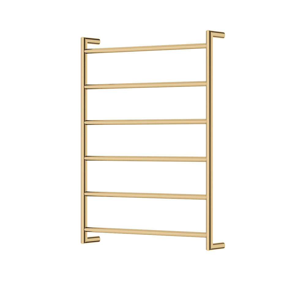 Fienza Kaya Round Heated Towel Rail Urban Brass (6 Bars) 600x800