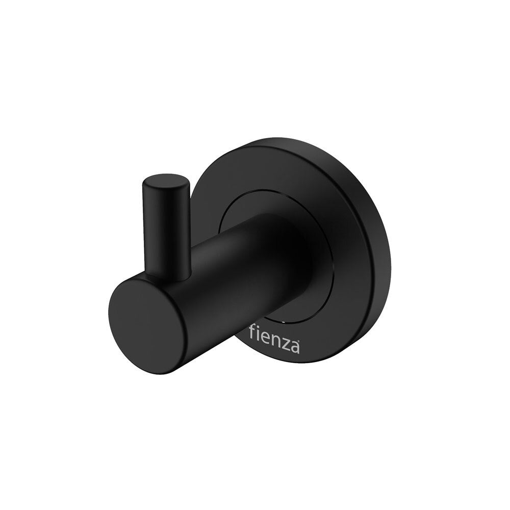 Fienza Kaya Single Robe Hook Matte Black