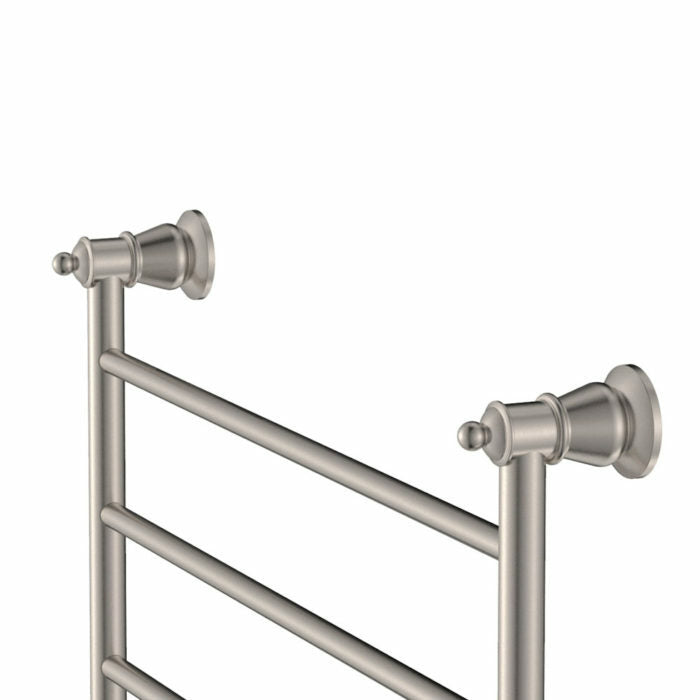 Fienza Lillian Heated Towel Rail (4 Bars) 600x450mm, Brushed Nickel