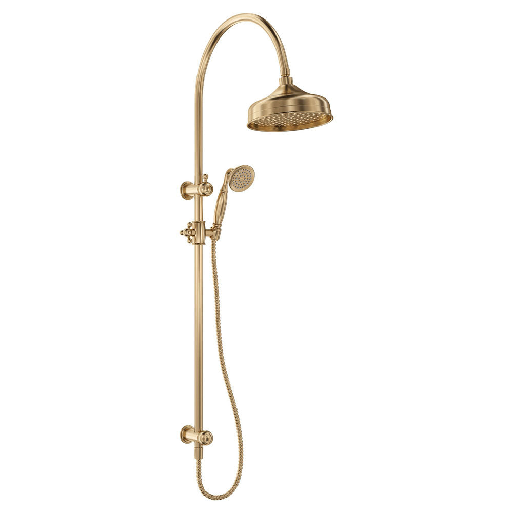 Fienza Lillian Twin Shower, Urban Brass