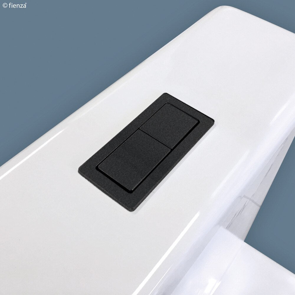 Fienza Rectangular Flush Button Matte Black