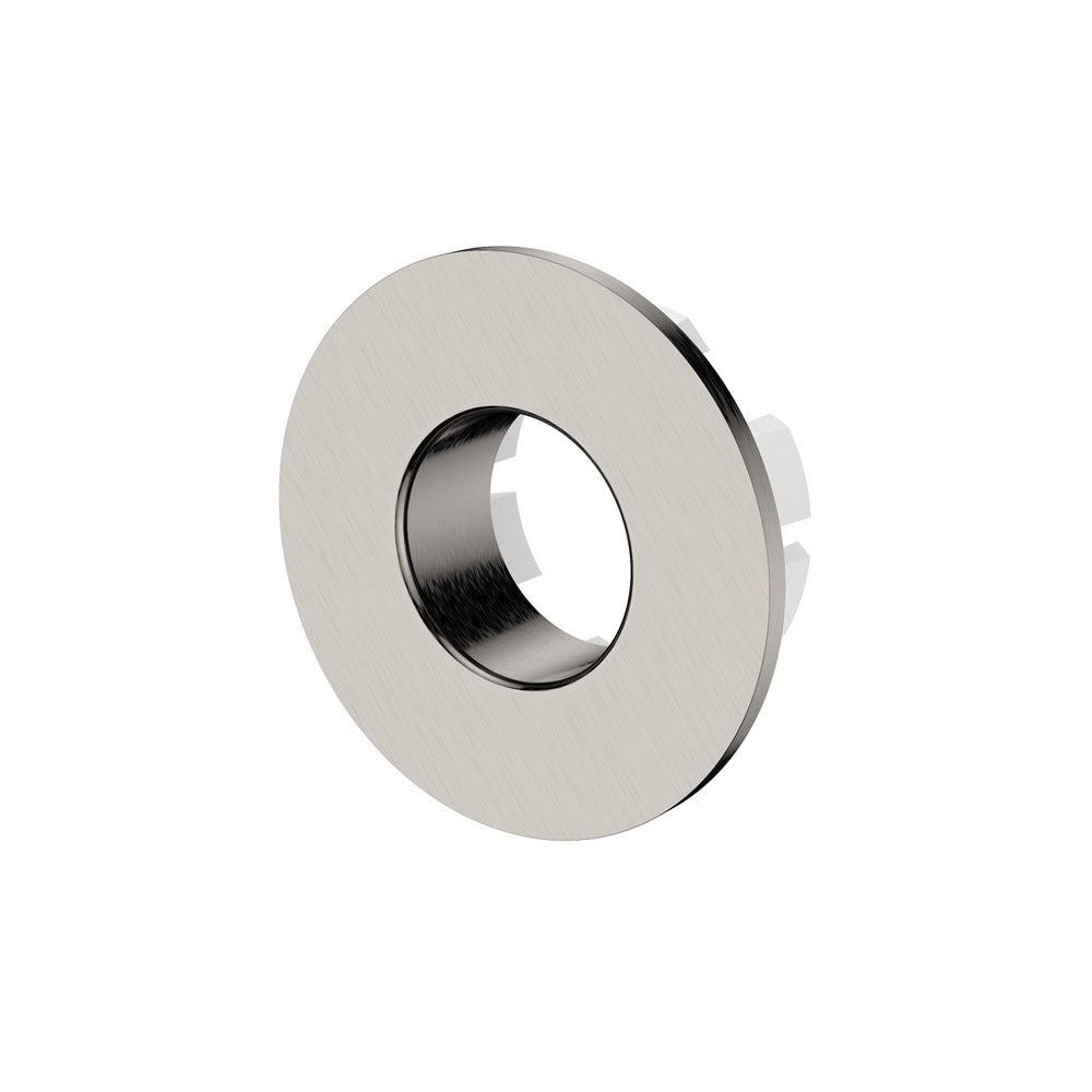 Fienza Round Overflow Ring, Brushed Nickel