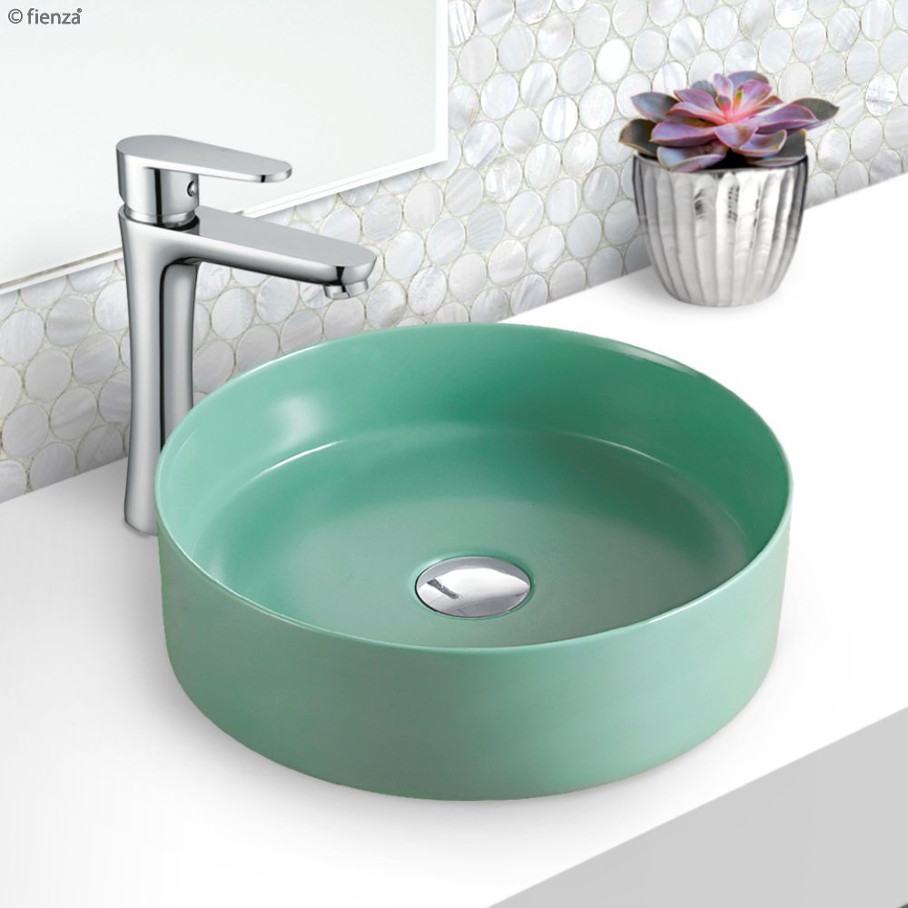 Fienza Reba Above Counter Basin Matte Green