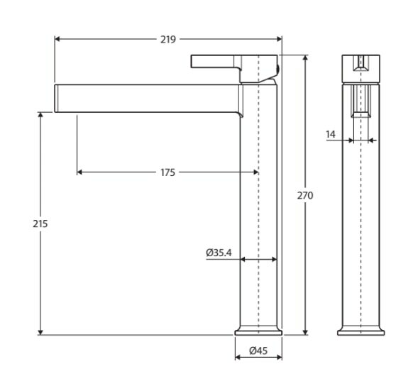 Fienza Sansa Tall Basin Mixer Chrome