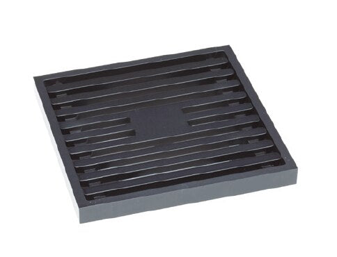 Fienza Square Tile Bed Floor Waste 90mm Outlet, Matte Black