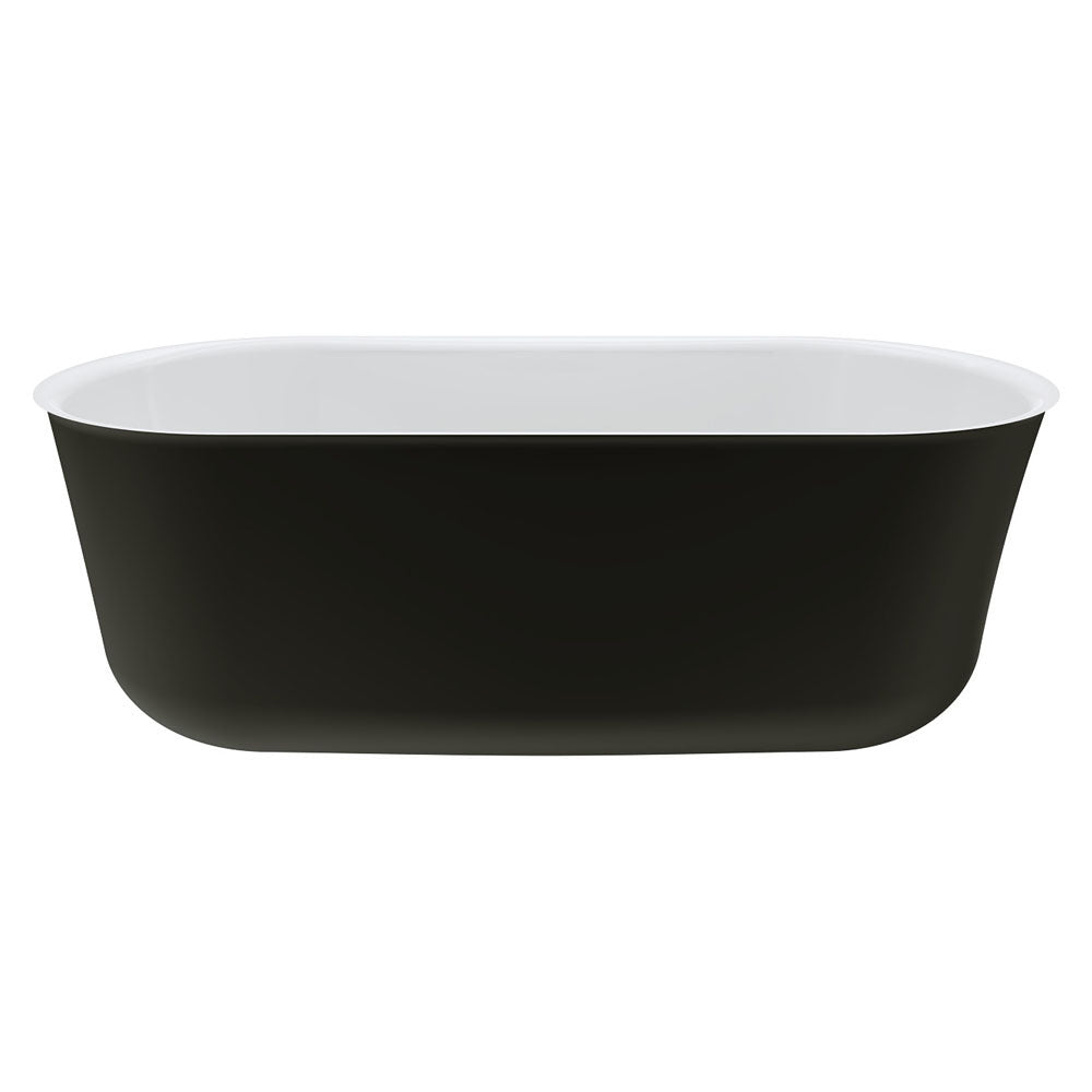 Fienza Windsor Freestanding Acrylic Bath 1500mm Matte Black