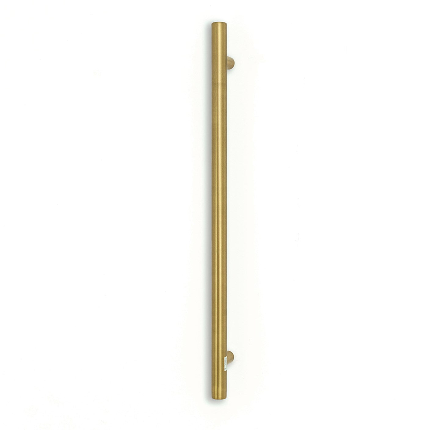 Radiant Heating Vertical Single Heated Towel Rail 40mm x 950mm, Brushed Gold
