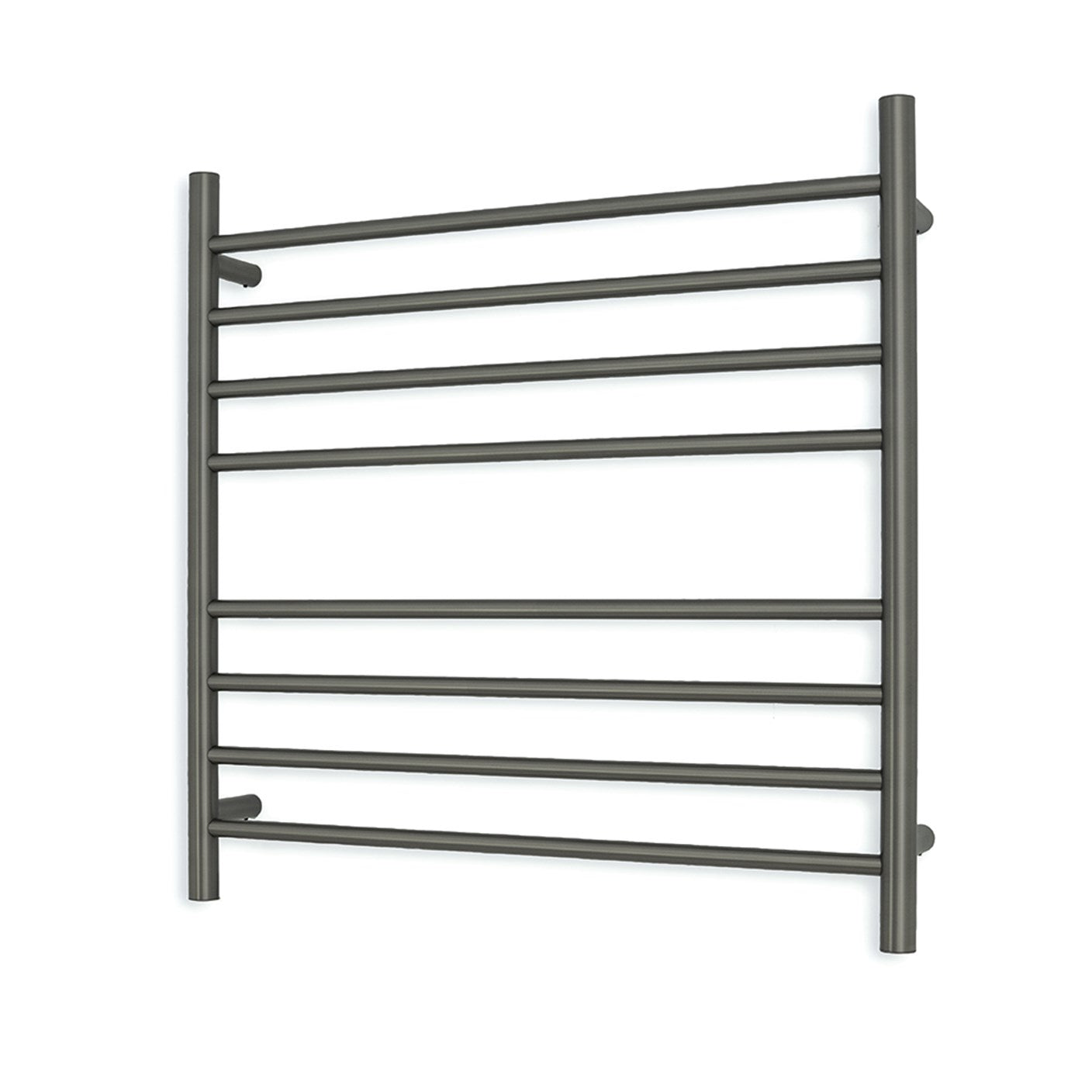 Radiant Heating 750 x 750mm Rnd Heated Towel Rail RIGHT, Gunmetal Grey