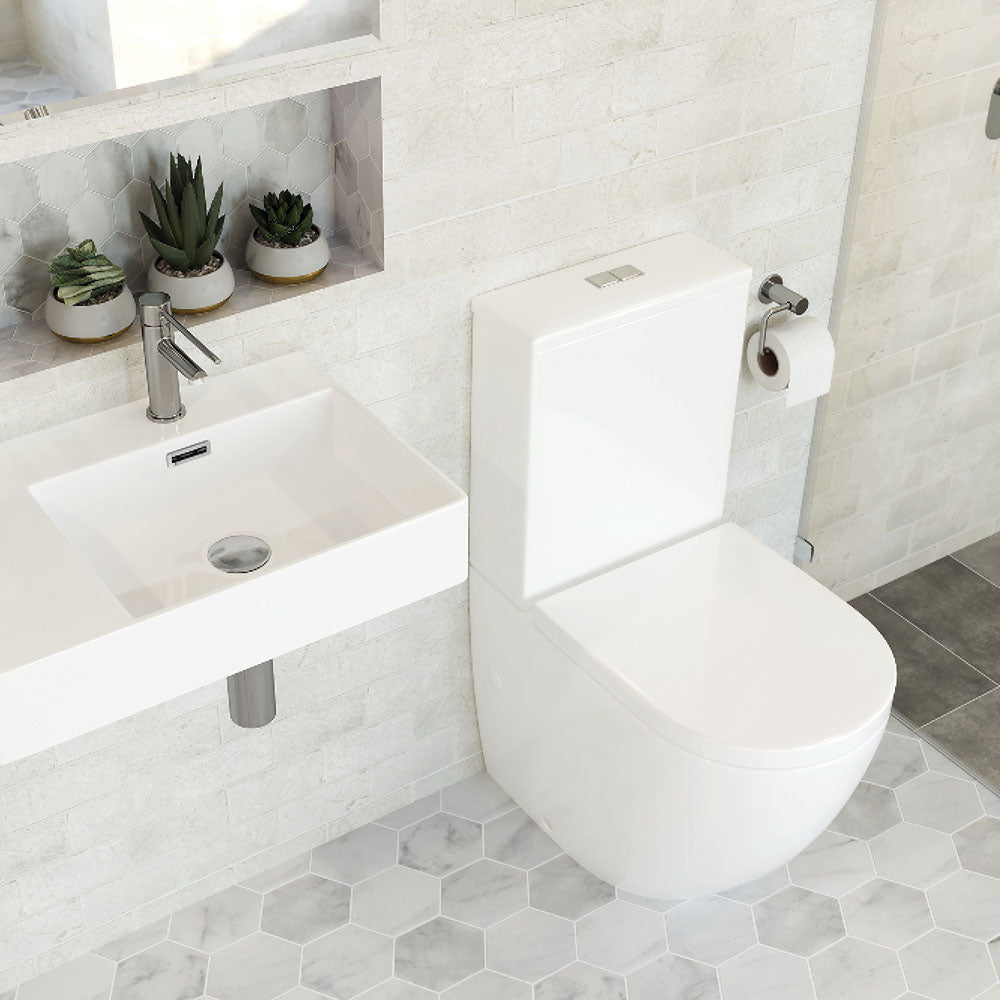 Fienza Alix Back-To-Wall S-Trap 90-160 Toilet Suite