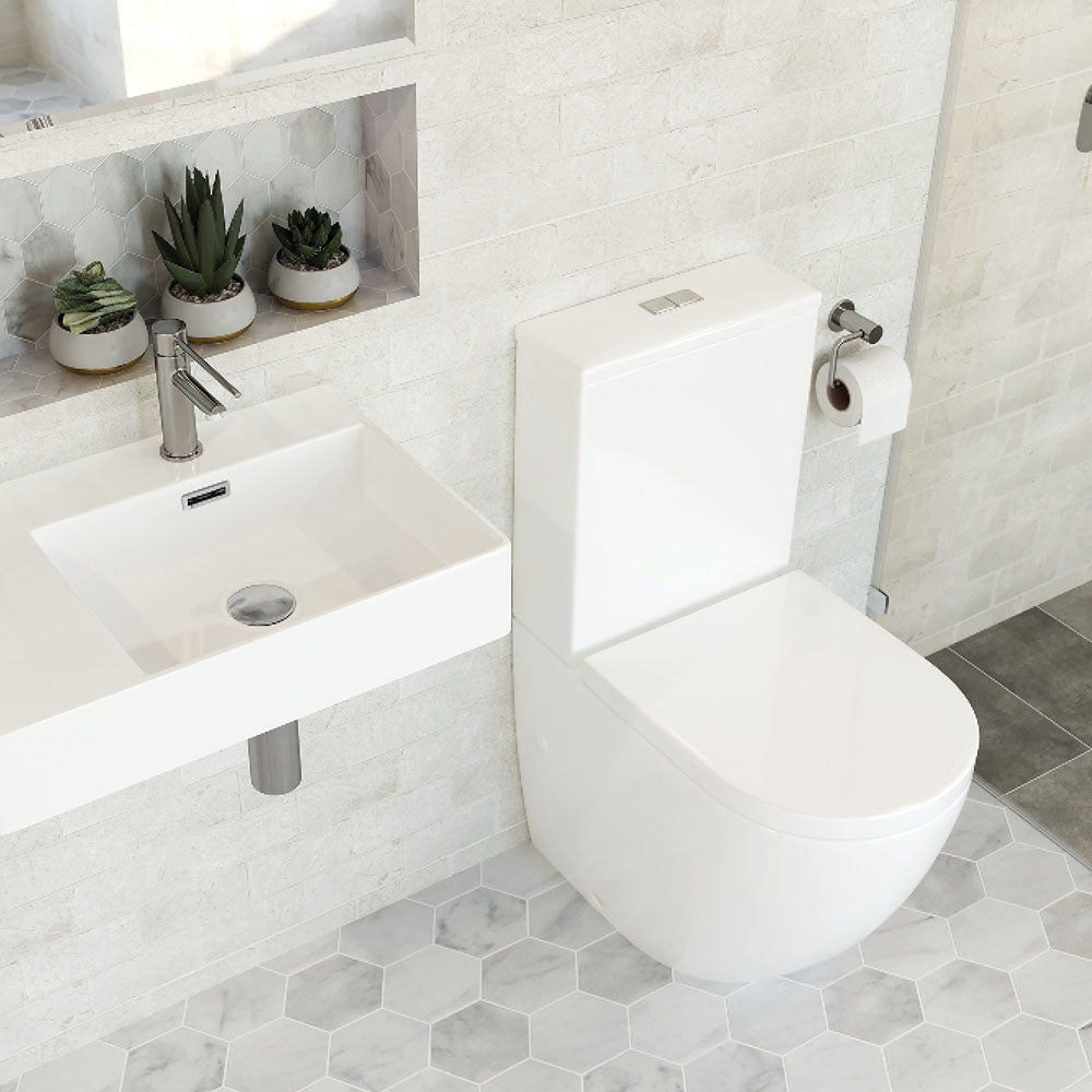 Fienza Alix Back-To-Wall P-Trap Toilet Suite