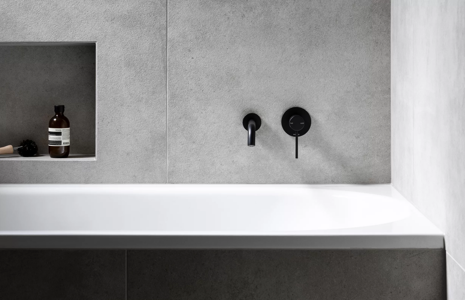 Phoenix Vivid Slimline SwitchMix Wall / Shower Mixer, Matte Black