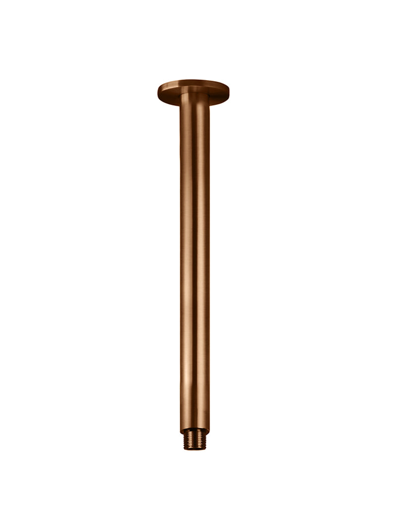 Meir Round Ceiling Shower Arm 300mm, Lustre Bronze