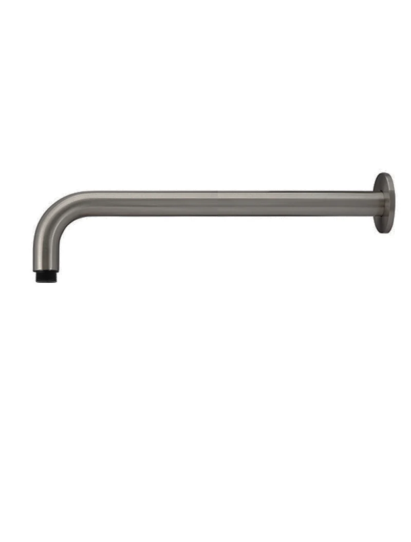 Meir Round Wall Shower Curved Arm 400mm, Shadow
