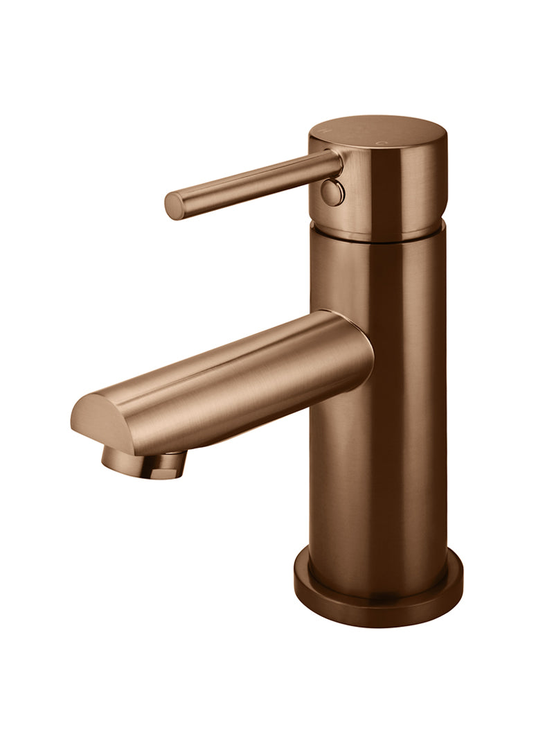 Meir Round Basin Mixer, Lustre Bronze
