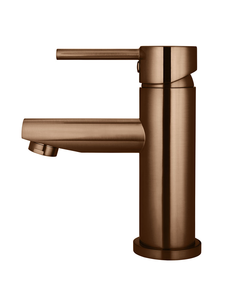 Meir Round Basin Mixer, Lustre Bronze