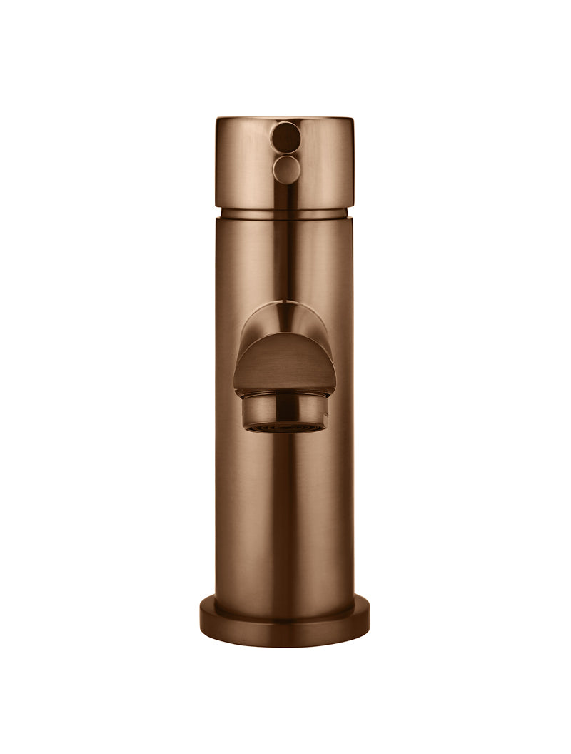 Meir Round Basin Mixer, Lustre Bronze