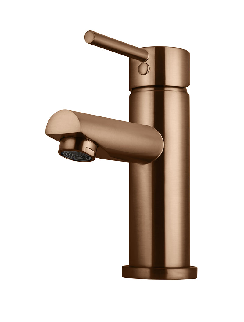 Meir Round Basin Mixer, Lustre Bronze