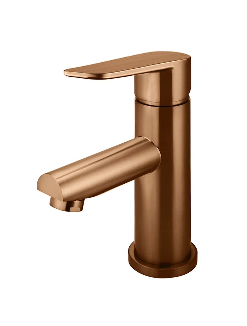 Meir Round Paddle Basin Mixer, Lustre Bronze