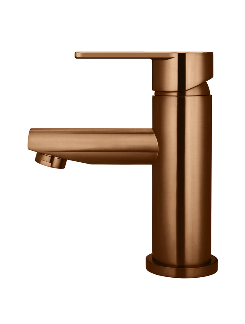 Meir Round Paddle Basin Mixer, Lustre Bronze
