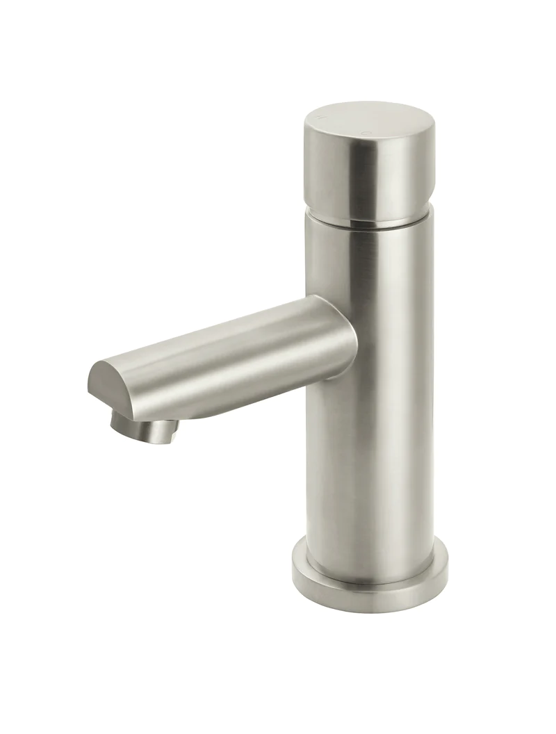 Meir Round Pinless Basin Mixer, Brushed Nickel