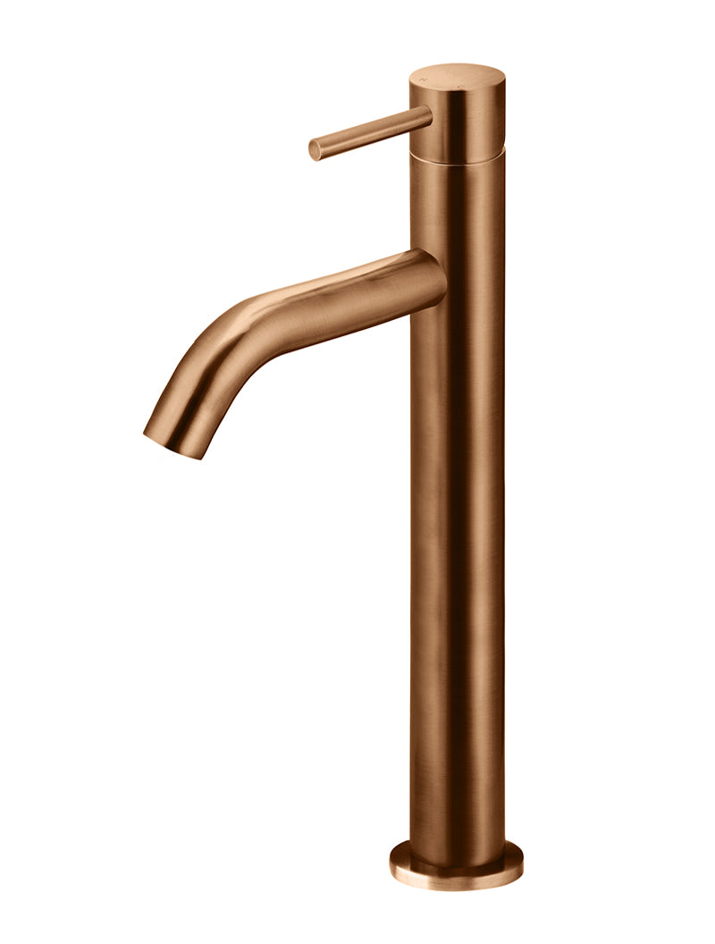 Meir Piccola Tall Basin Mixer Tap, Lustre Bronze