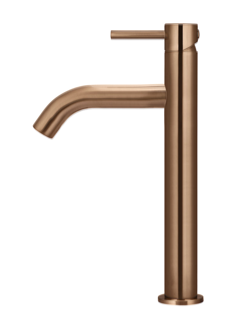 Meir Piccola Tall Basin Mixer Tap, Lustre Bronze