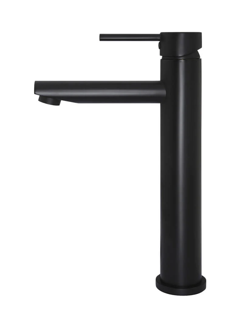 Meir Round Tall Basin Mixer, Matte Black