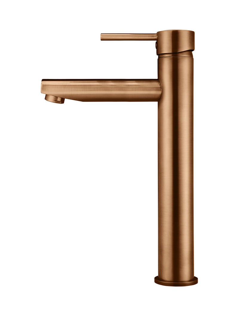 Meir Round Tall Basin Mixer, Lustre Bronze